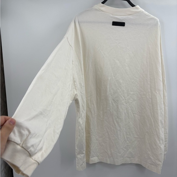 Fog Essentials Fear Of God White Oversize Long Sleeve Tee T-shirt Size medium - Picture 12 of 16